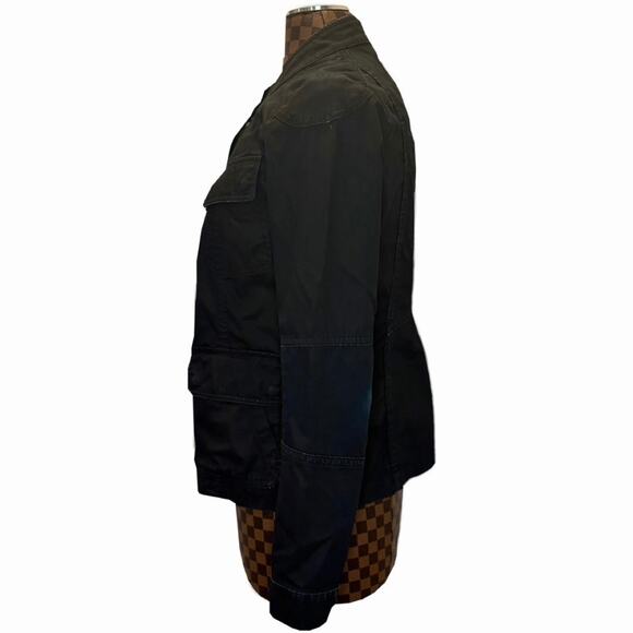 Vince Utility Jacket Womens XS Gray/Black Cargo Coat Preppy Gorpcore Minimalist - Picture 3 of 11